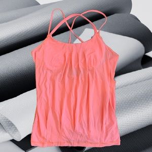 OG Loose Lululemon Sports Bra Tank Top Coral Pink
